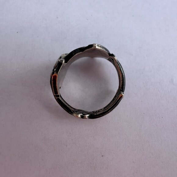 Upcycled Vintage 1980 Alberta 75th Canada Souvenir Ring 8.75 - Picture 7 of 8